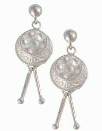 Steel Pan Earrings (Sterling Silver)