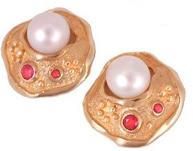 'Oyster' Pearl Earrings