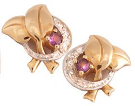 'Petals & Cresscent' Earrings