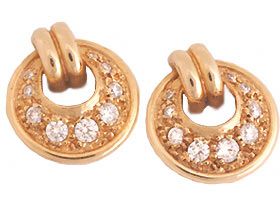 'Round Crescent' Earrings