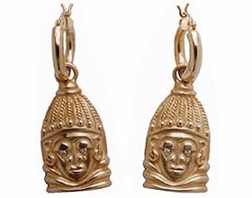 Africian 'BUNDU' Mask Earrings