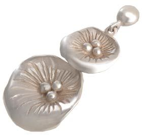 Water Lilly Drop Earrings (Medium & Small)