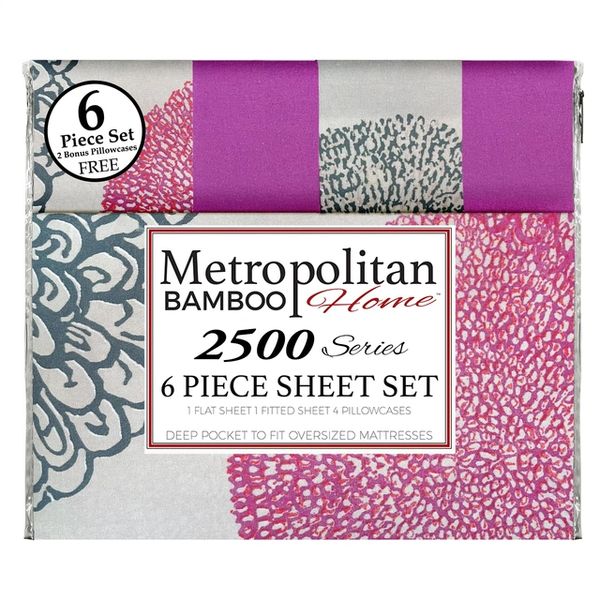 Wholesale Lot Of Metropolitan Home 1800 Series 6 Piece Sheet Set