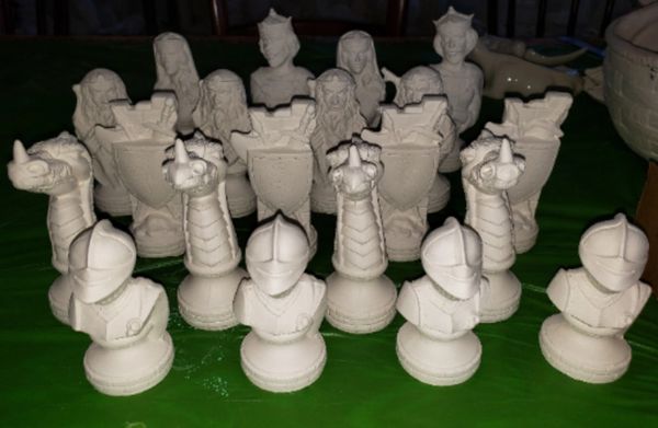 Chich-bich Ceramic Chess Board