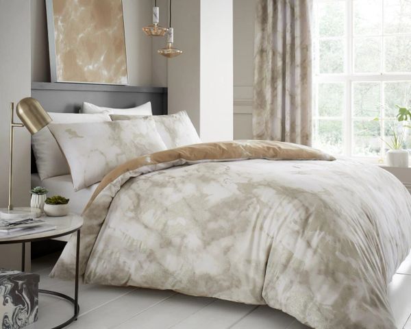 Marble Beige Cotton Blend Duvet Cover Uk Discount Home Textiles Beds Bedding Curtains More