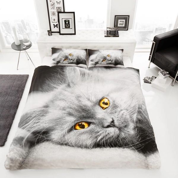 Cat Cotton Blend Duvet Cover Uk Discount Home Textiles Beds