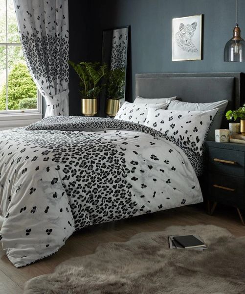 Leopard Skin Cotton Blend Duvet Cover Uk Discount Home Textiles