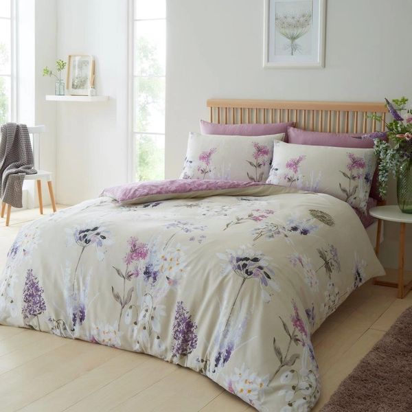 Floral Cotton Blend Duvet Cover Uk Discount Home Textiles Beds