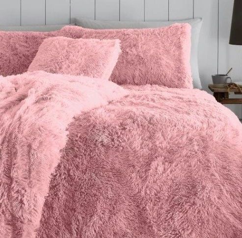 Pink Faux Fur Duvet Cover Uk Discount Home Textiles Beds