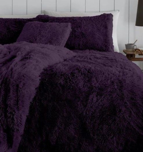 Purple Faux Fur Duvet Cover Uk Discount Home Textiles Beds