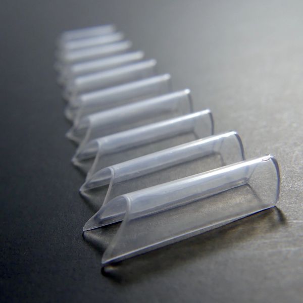 500ct Clear Tips, 10 sizes, Charisma Nail C-Curve Tips