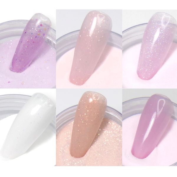 Cover Peach Glitter Acrylic Powder 1oz