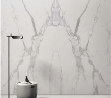 Calacatta porcelain slab bookmatch from Italy Florim, Level, Iris, Antolini, Epic, Spaienstone 