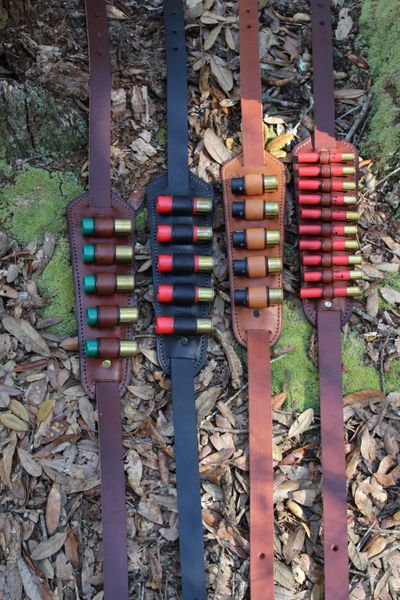 Leather Padded Rifle Sling Ammo Carrier
