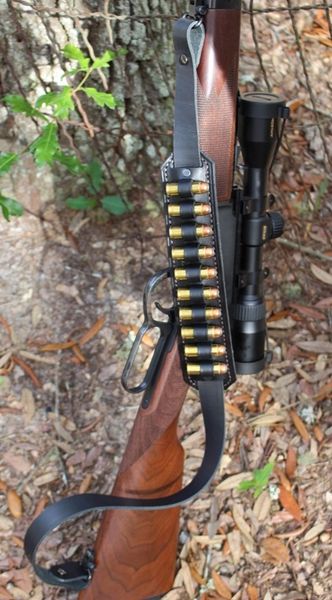 Rifle Sling Ammo Carrier Rick Lowe Custom Leather Harnessed Rifle