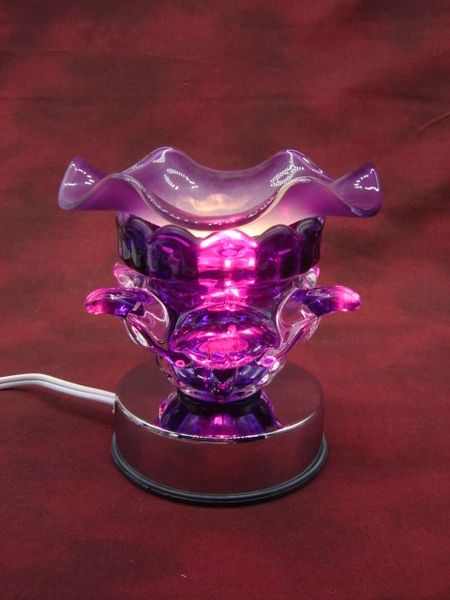 Mystic Purple Glass Fragrance Oil Warmer 35watt
