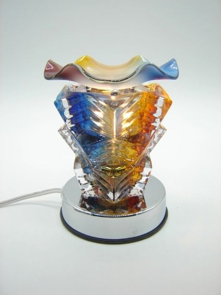 Pyramid Amber Multi- Color Fragrance Oil Warmer
