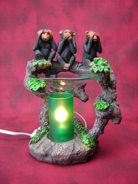 Three Monkey's Fragrance Aroma Lamp- Item No.P001