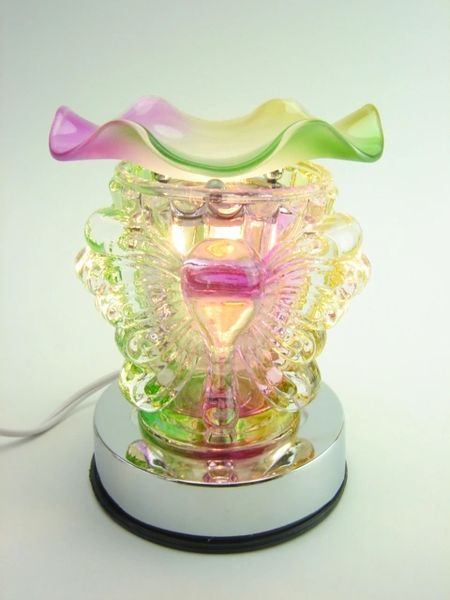 Butterfly Pink & Green Fragrance Oil Warmer- Item No LA0146