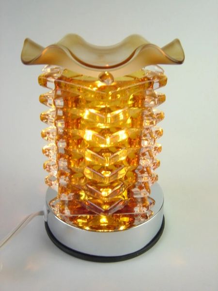 Chic Lighted Amber Tower Oil 35watt Warmer