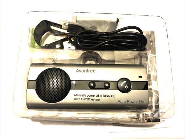 Avantree 10BS AUTO POWER ON Bluetooth Handsfree Car Kit with Motion Sensor  for