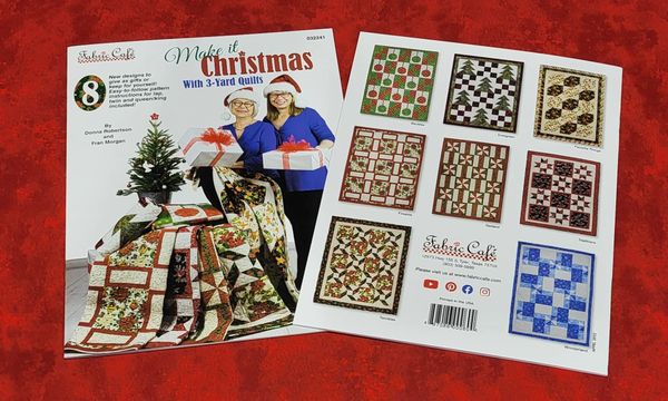 Make It Christmas with 3-Yard Quilts Booklet by Fabric Cafe