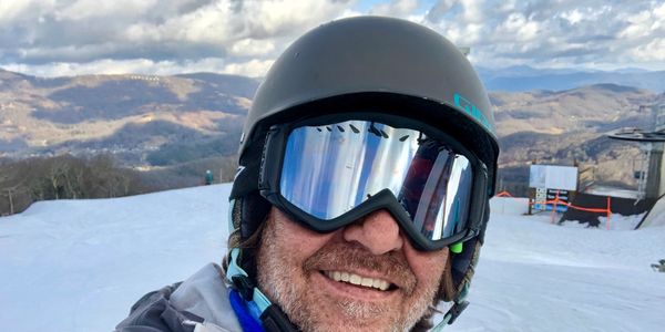 Anthony snowboarding at Snowshoe Ski Resort in WV
