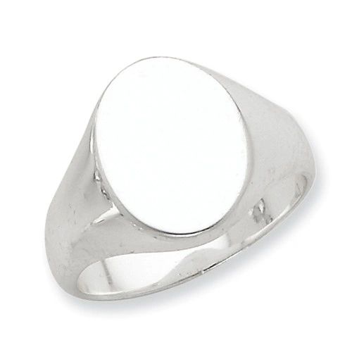 Oval Solid Back Signet Ring (JC-1113)