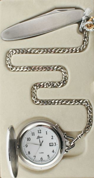 Belair A1615 Silver Tone Pocket Watch