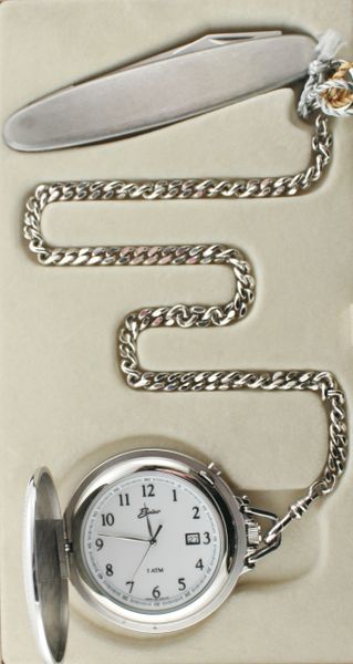 Belair A1615 Silver Tone Pocket Watch