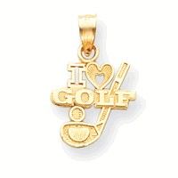 I Love Golf Charm (JC-671)