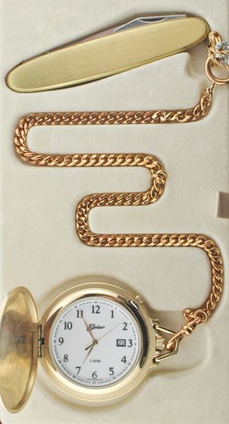 Belair A1615a Gold Tone Pocket Watch