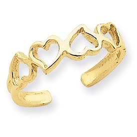 Open Hearts Toe Ring (JC-780)