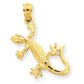 Diamond Cut Lizard Pendant (JC-786)