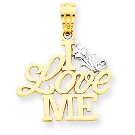 Two Tone I Love Me Pendant (JC-814)