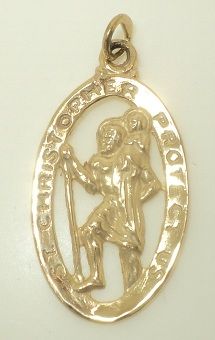 St. Christopher Protect Us Charm (JC-854)