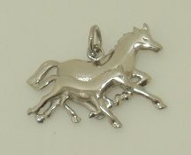 Double Running Horse Charm (JC-970)