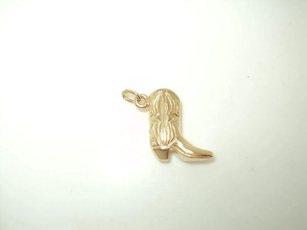 Solid 3D Cowboy Boot Charm (JC-1008)