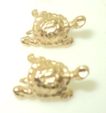 Diamond Cut Turtle Earrings (JC-1034)