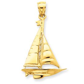 Large Sail Boat Charm (JC-647)