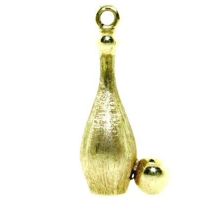 Bowling Pin with Ball Charm (JC-289)