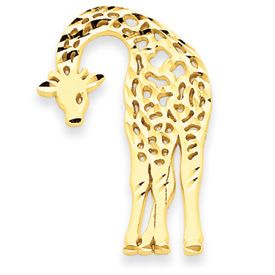 Diamond Cut Giraffe Charm (JC-054)