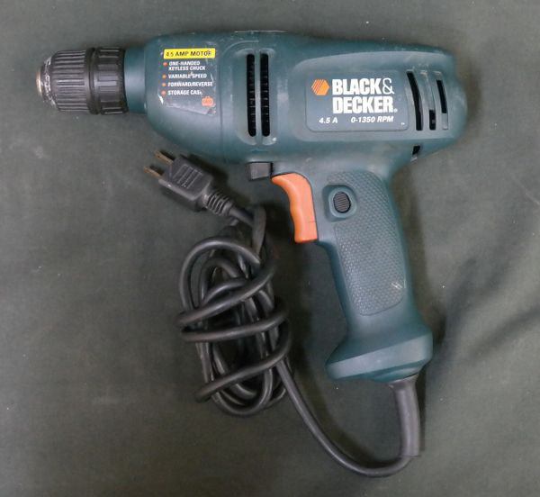 Black & decker online corded drill