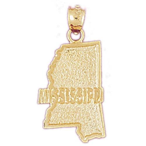 State of Mississippi Map Charm (JC-056)