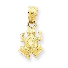 Diamond Cut Frog Charm (JC-103)