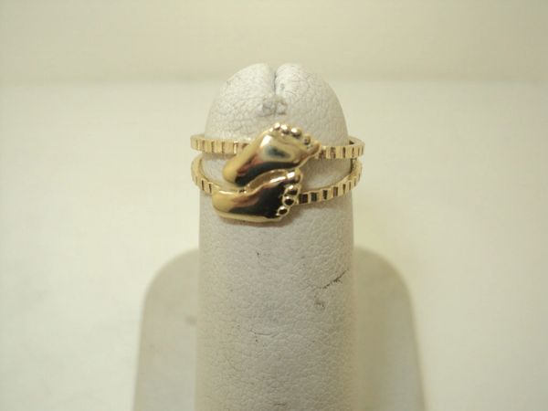 Foot Print Toe Ring (JC-290)