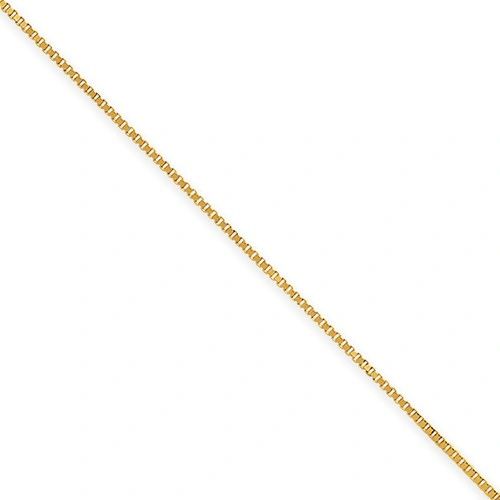 14k 0.7 mm Box Chain