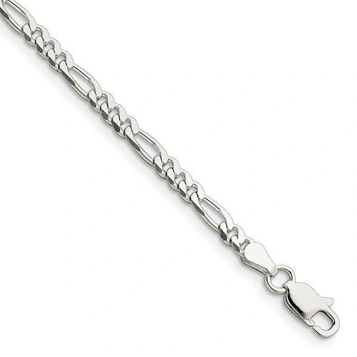 Sterling Silver 4.0 mm Figaro Chain (QFG100)