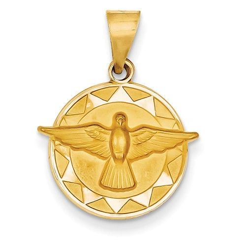 Holy Spirit Medal Round Pendant (JC-1162)