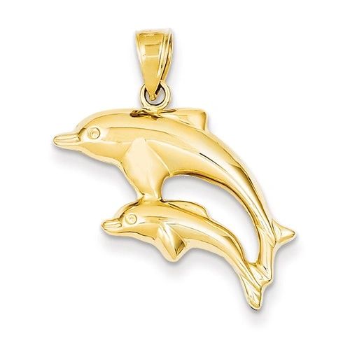 Dolphin Pair Pendant (C3442)